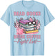 Read Books Drink Coffee Fight Evil Funny Book Coffee T-Shirt - T-Shirt | Light Blue