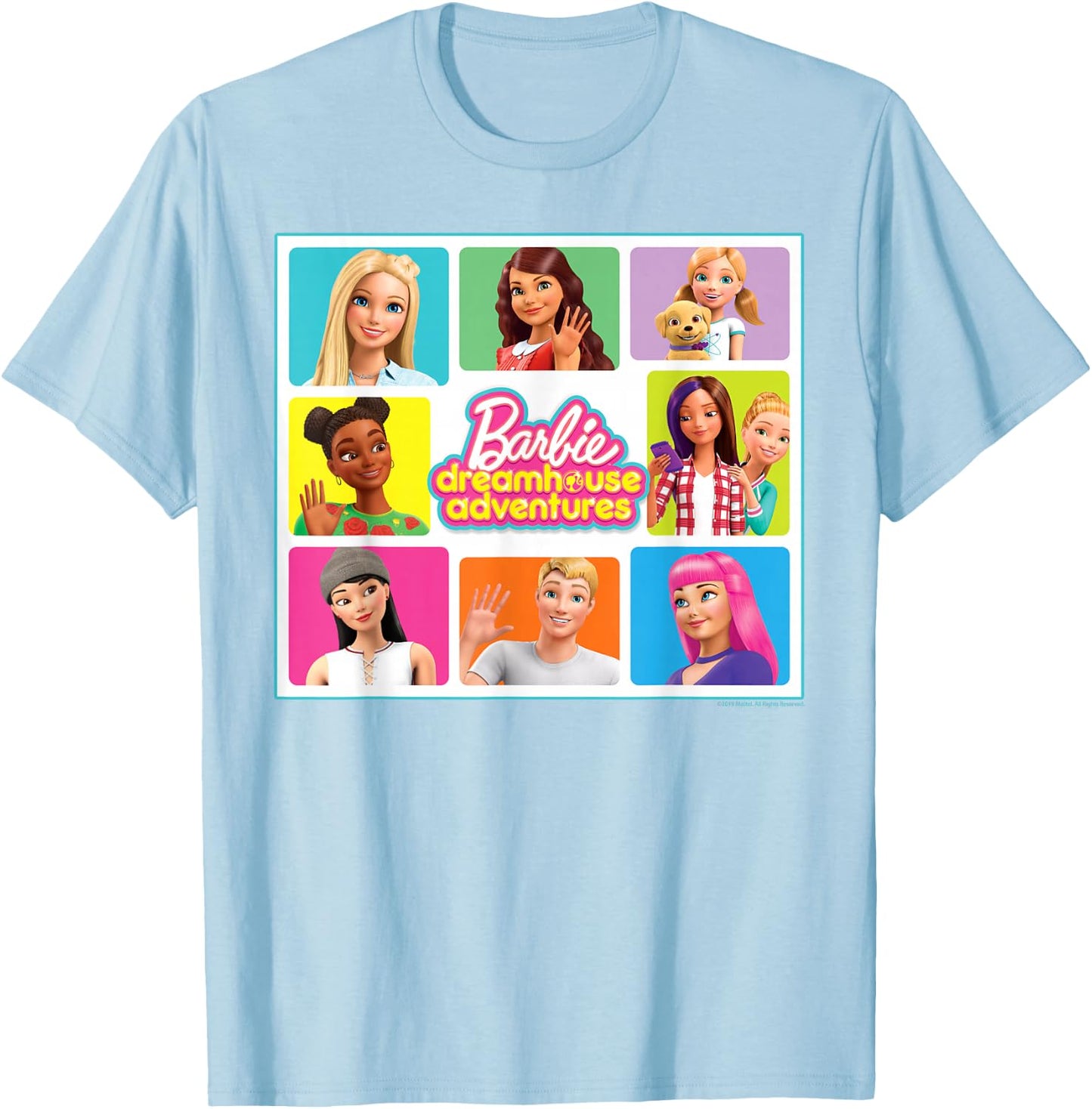 Barbie - Dreamhouse Adventures 9 Square Dream House T-Shirt - T-Shirt | Light Blue