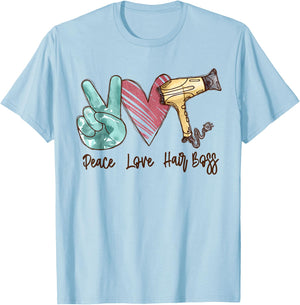 Funny Hair Hustler Hairdresser Salon & Hairstylist Stylist T-Shirt - T-Shirt | Light Blue