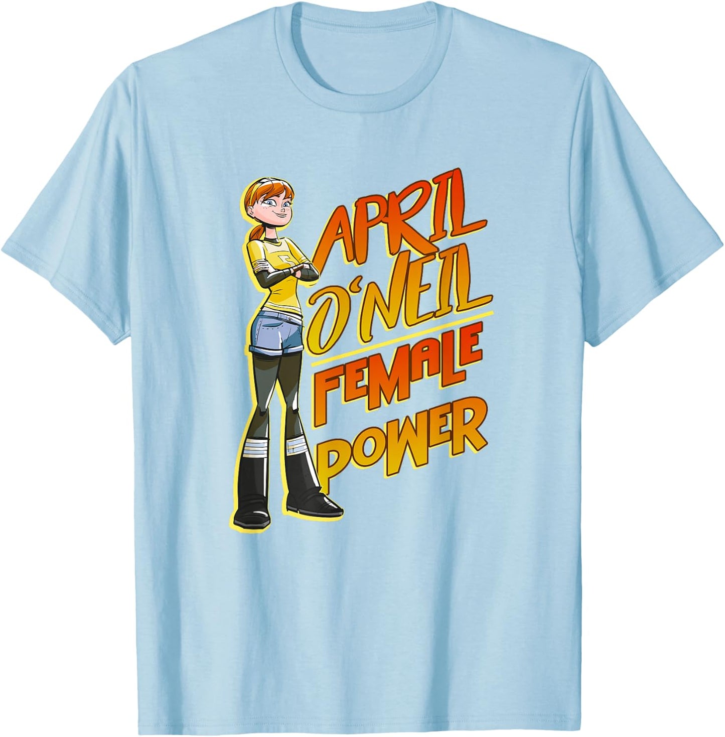 April O'Neill - Female Power T-Shirt - T-Shirt | Light Blue