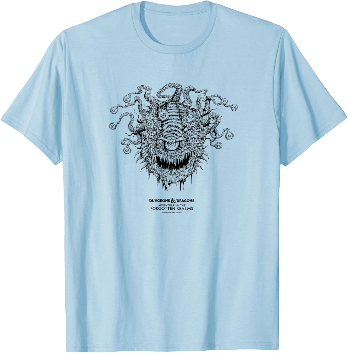 Magic: The Gathering Dungeons & Dragons Characters & Logo T-Shirt - T-Shirt | Light Blue