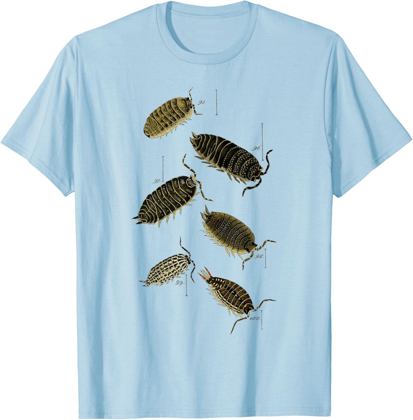 Pill Bug Porcellio scaber woodlice sowbugs T-Shirt - T-Shirt | Light Blue