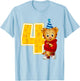 Daniel Tiger's Neighborhood: My 4th Birthday T-Shirt - T-Shirt | Light Blue