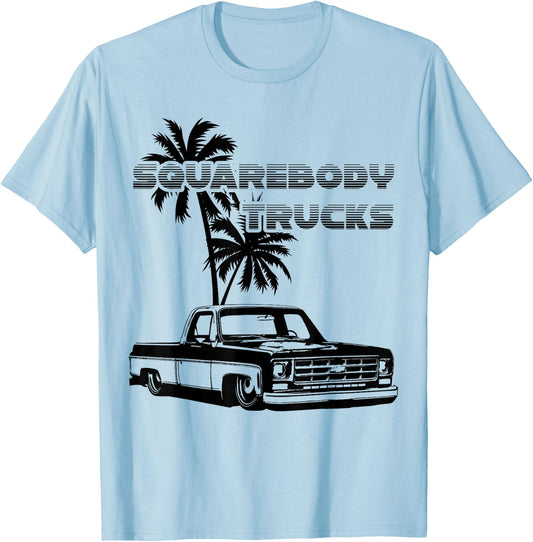 C10,Jimmy,Squarebody Truck,Suburban,Blazer,Silverado,slammed T-Shirt - T-Shirt | Light Blue
