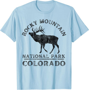 Rocky Mountain National Park T-Shirt - T-Shirt | Light Blue