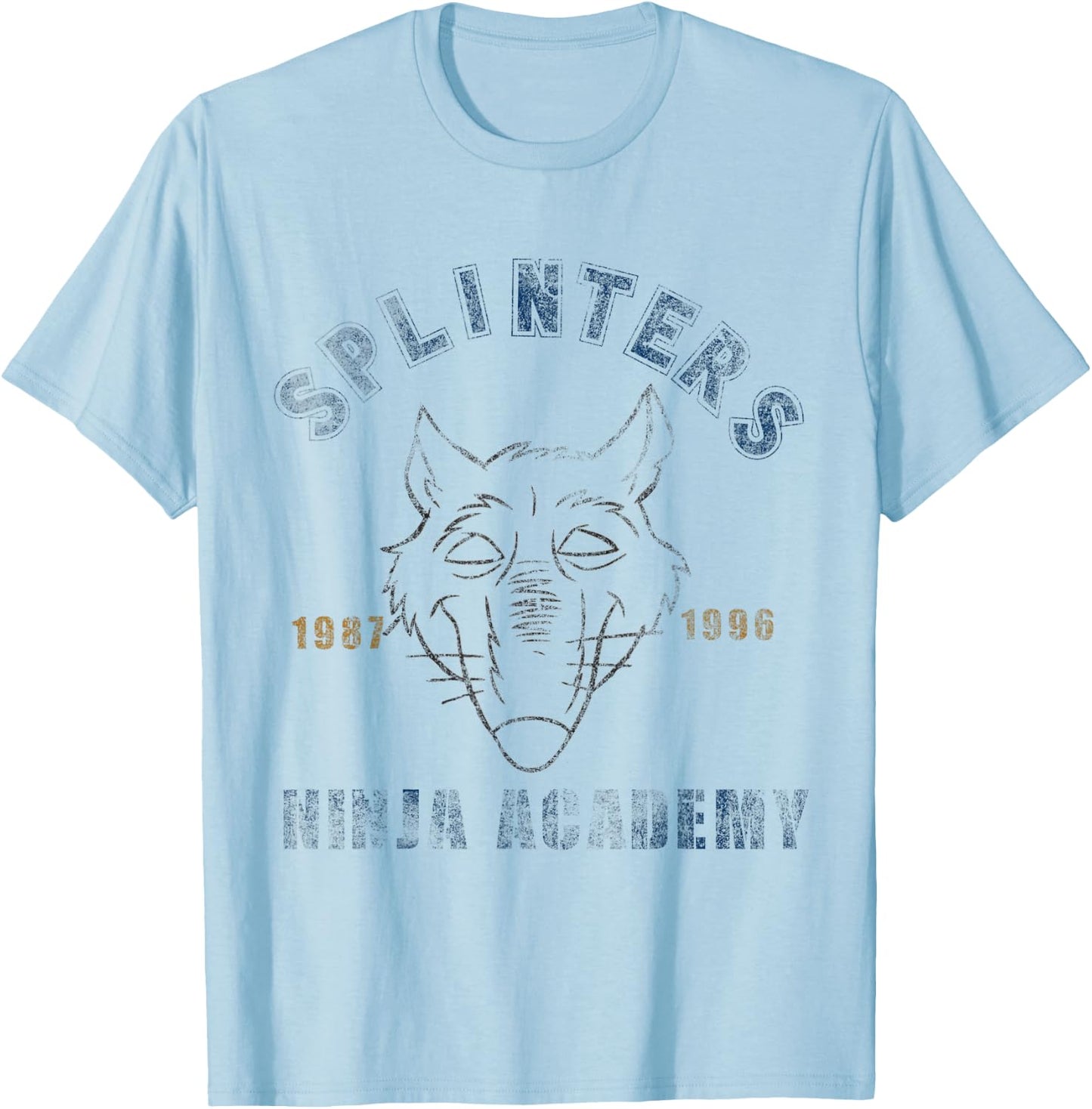 TMNT Splinters Ninja Academy 1987-1996 T-Shirt - T-Shirt | Light Blue