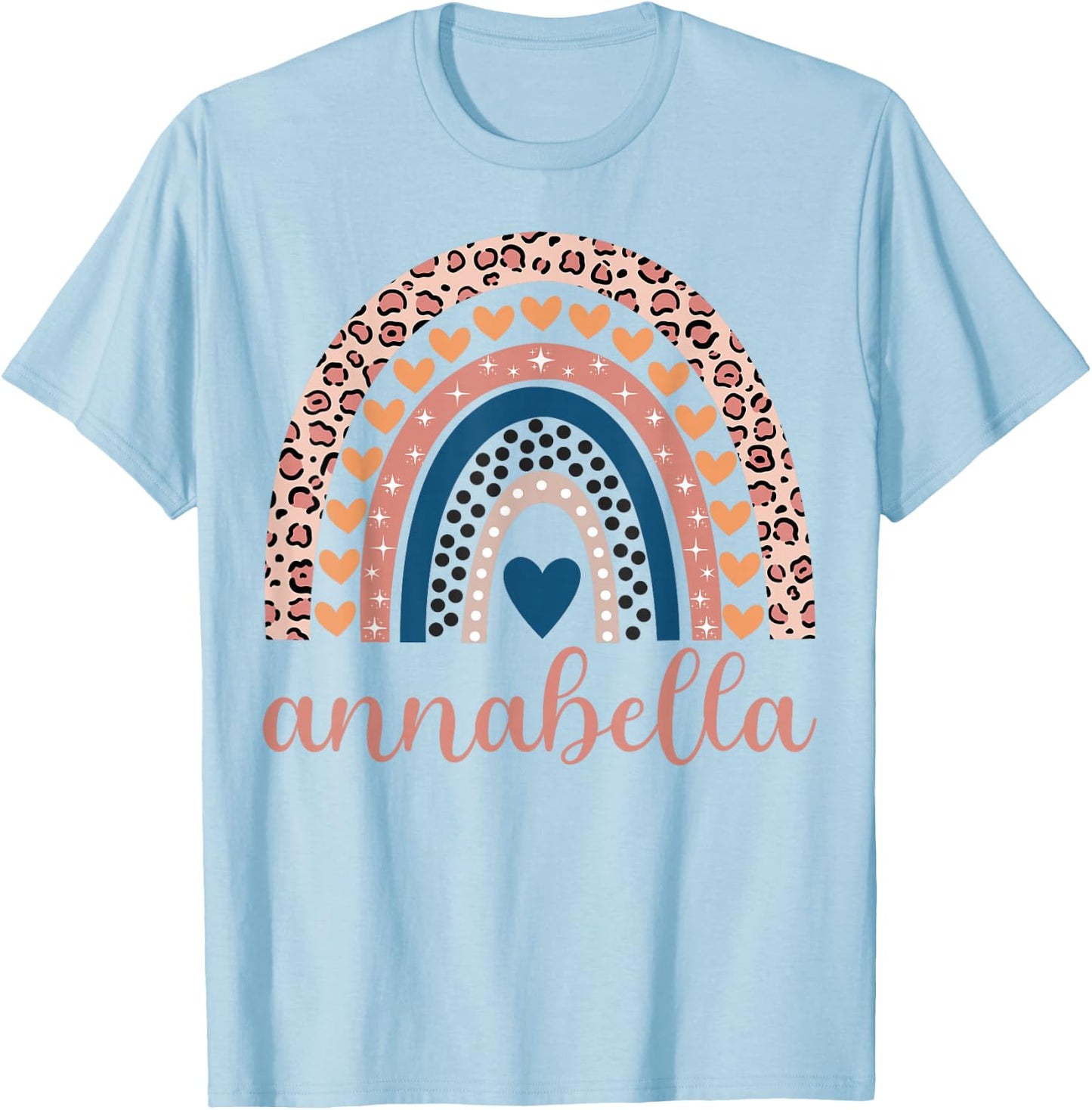 Annabella Annabella Name Birthday Shirt Gift T-Shirt - T-Shirt | Light Blue