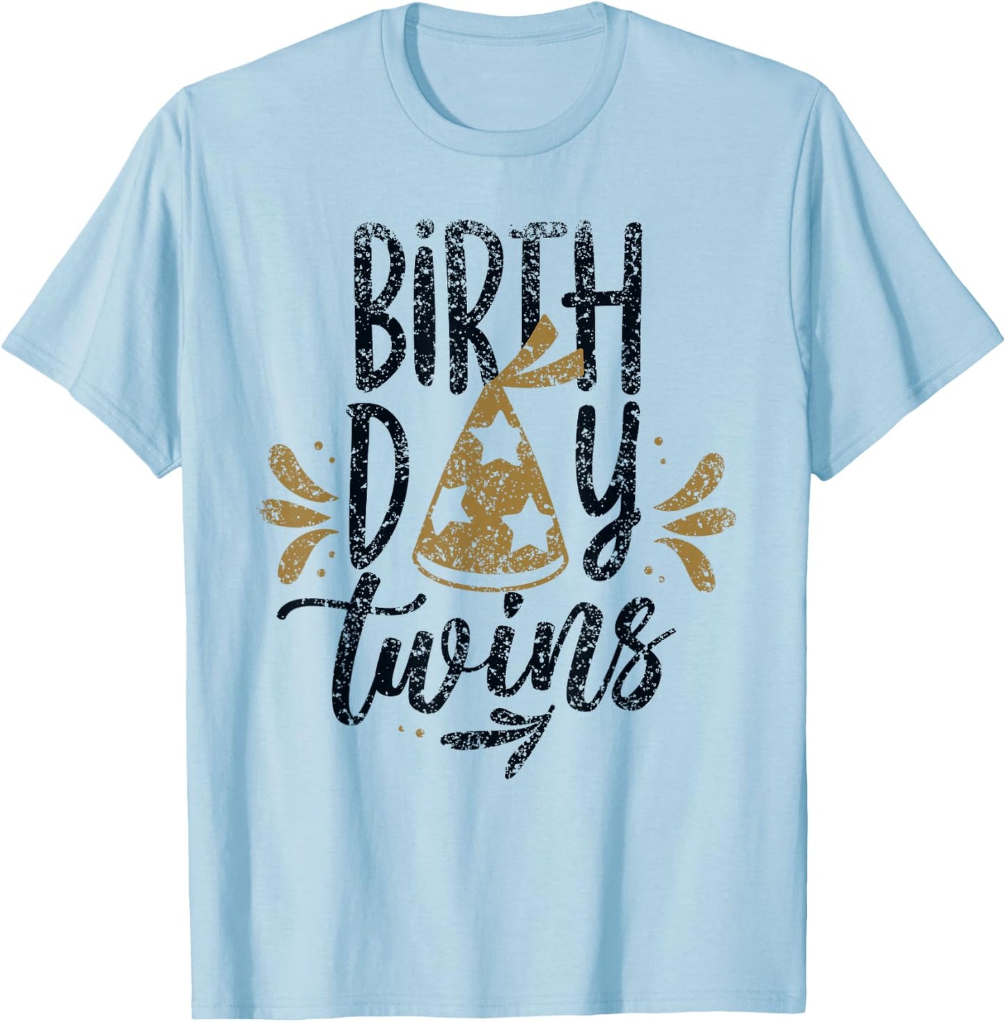 Birthday Twins Celebrate Cute Twin T-Shirt - T-Shirt | Light Blue