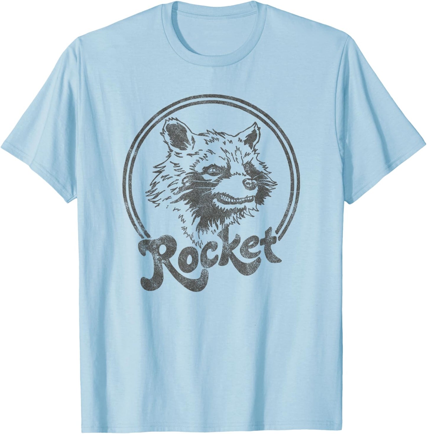 Marvel Guardians of The Galaxy Rocket Circle Portrait Small T-Shirt - T-Shirt | Light Blue