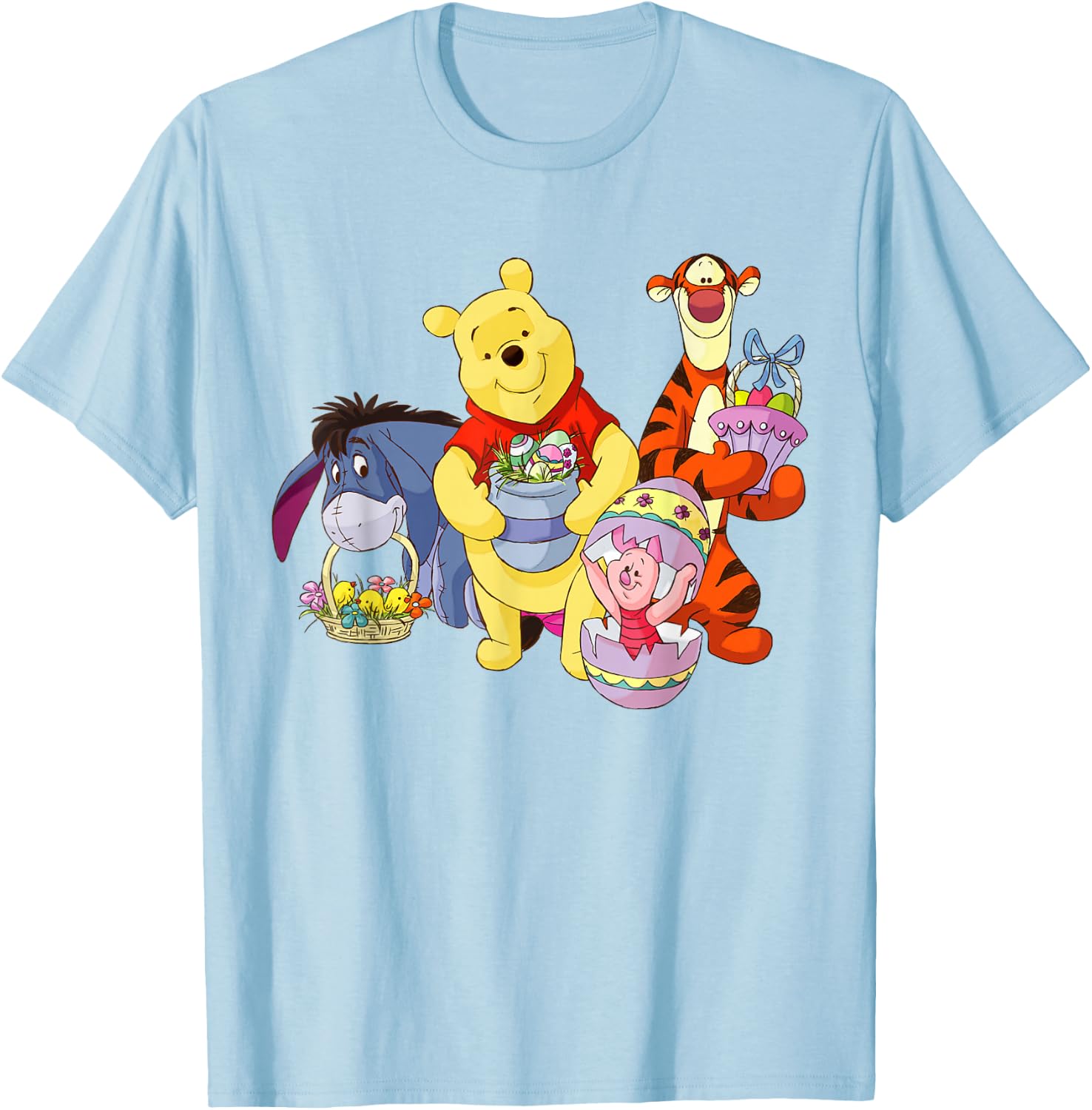 Winnie The Pooh - Easter Characters T-Shirt - T-Shirt | Light Blue