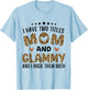 I have Two Titles Mom and Glammy Vintage Leopard Mother day T-Shirt - T-Shirt | Light Blue