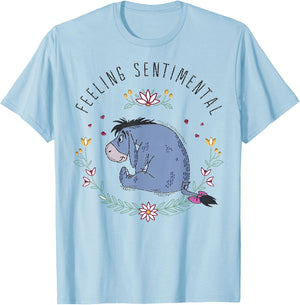 Disney Winnie The Pooh Eeyore Feeling Sentimental Small T-Shirt - T-Shirt | Light Blue