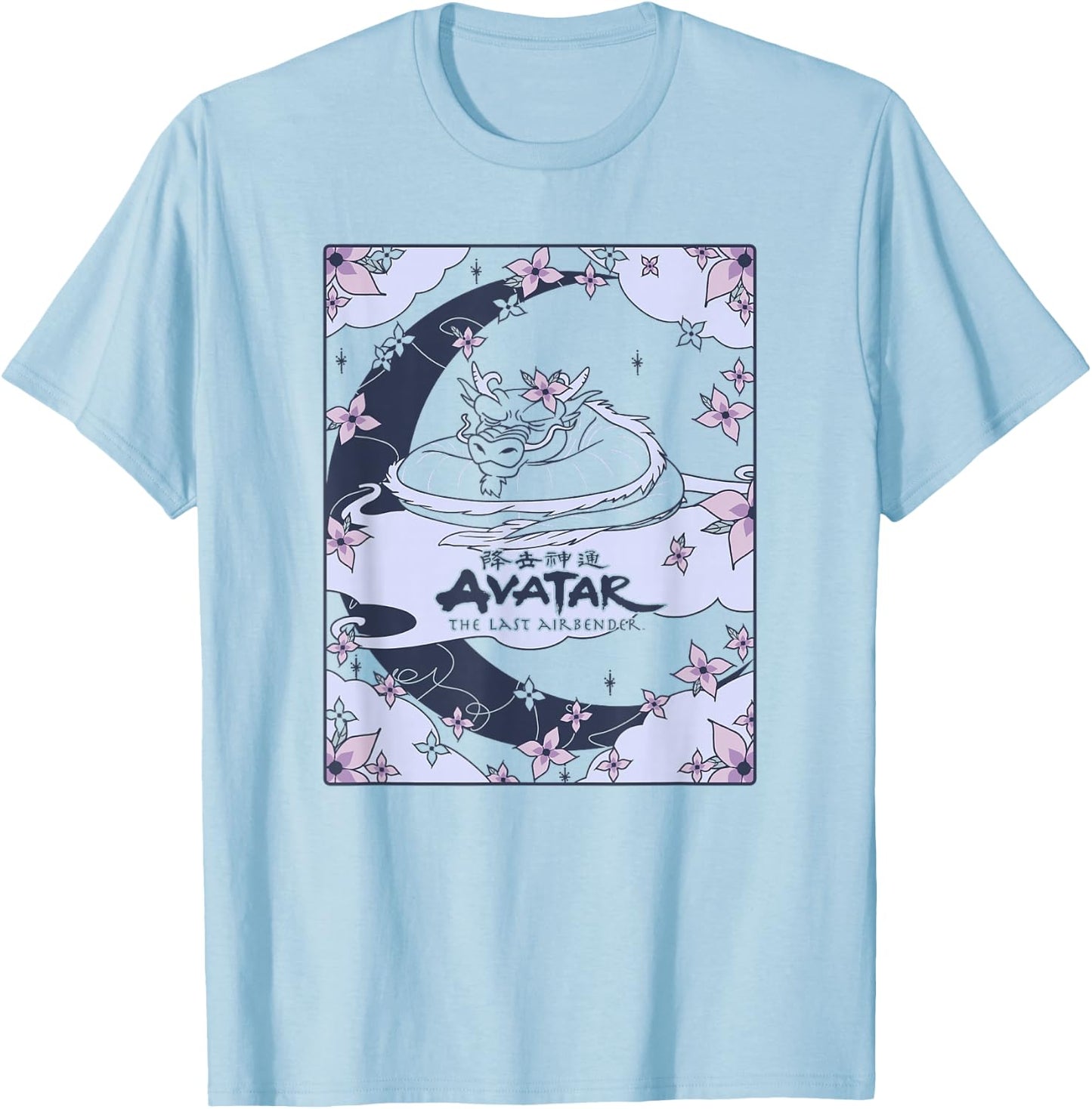 Avatar: The Last Airbender Roku Dragon Card Small T-Shirt - T-Shirt | Light Blue