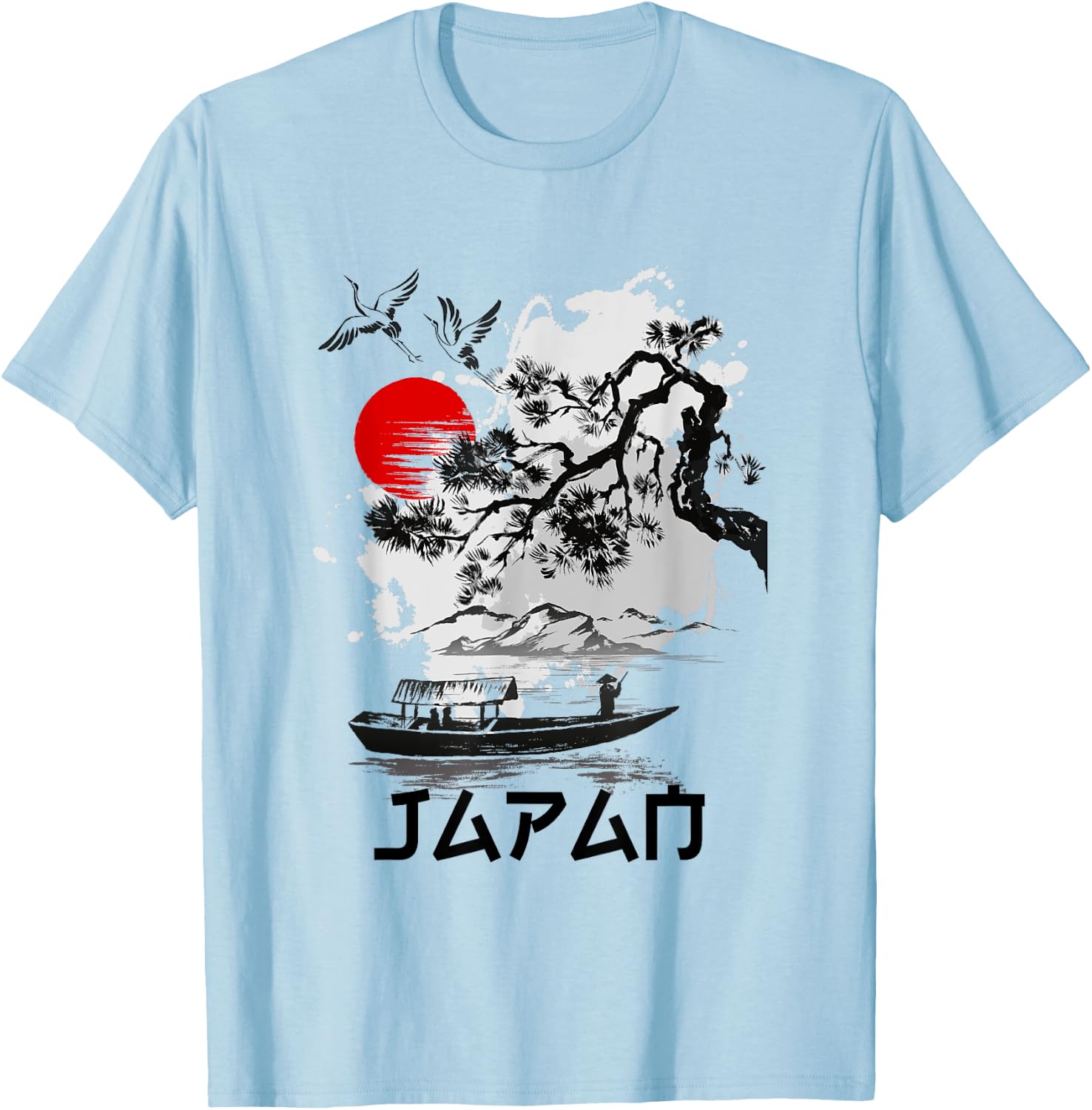 I Love Japan Nature And Culture, Tokyo Japan Graphic Design T-Shirt - T-Shirt | Light Blue