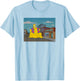 The Simpsons Treehouse Of Horror Hawaiian Monster Homer T-Shirt - T-Shirt | Light Blue
