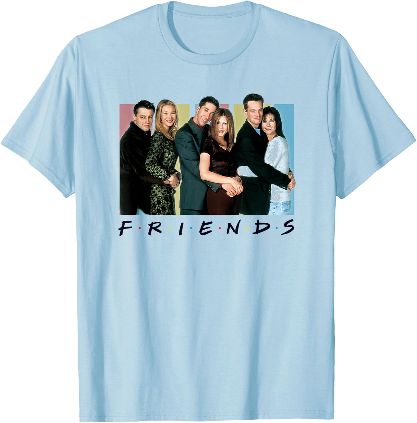 Friends Cast Logo T-Shirt - T-Shirt | Light Blue