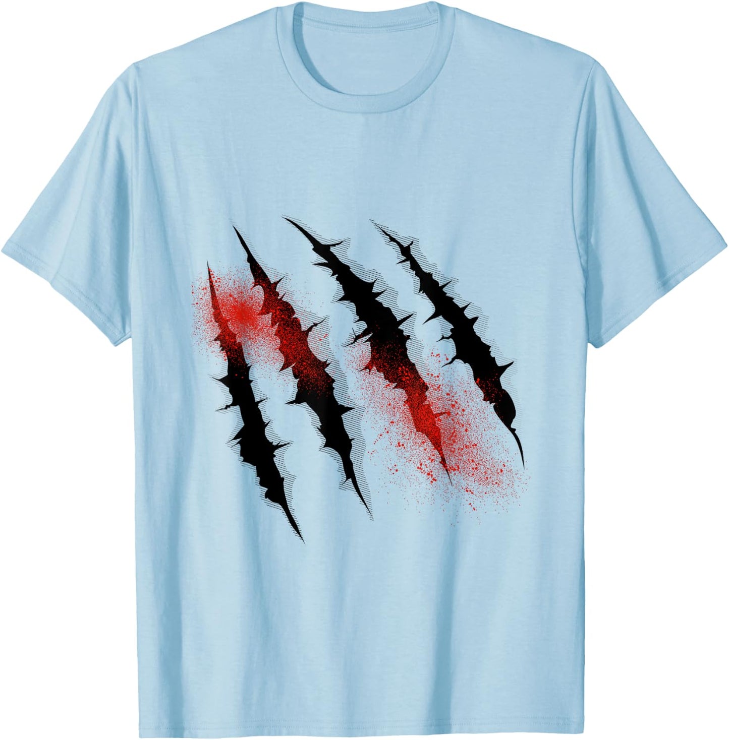 Dinosaur T rex Claw Marks For Halloween Boys Men Kids T-Shirt - T-Shirt | Light Blue