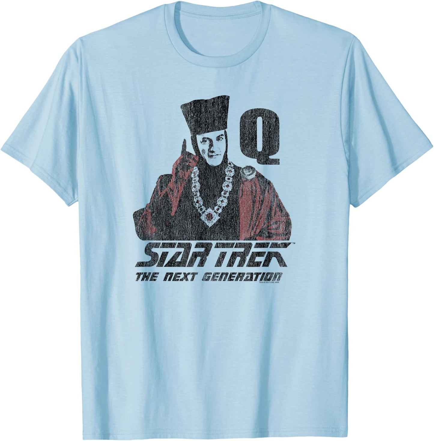 Star Trek Q Point T-Shirt - T-Shirt | Light Blue