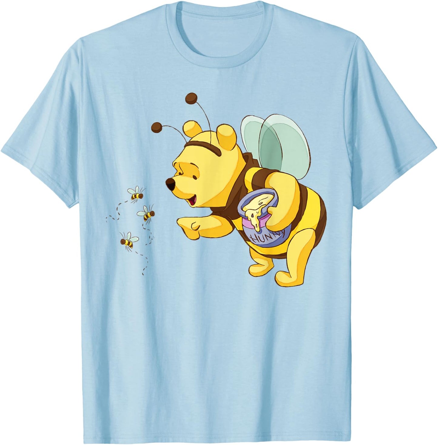 Winnie The Pooh - Pooh Honey Bee Costume T-Shirt - T-Shirt | Light Blue