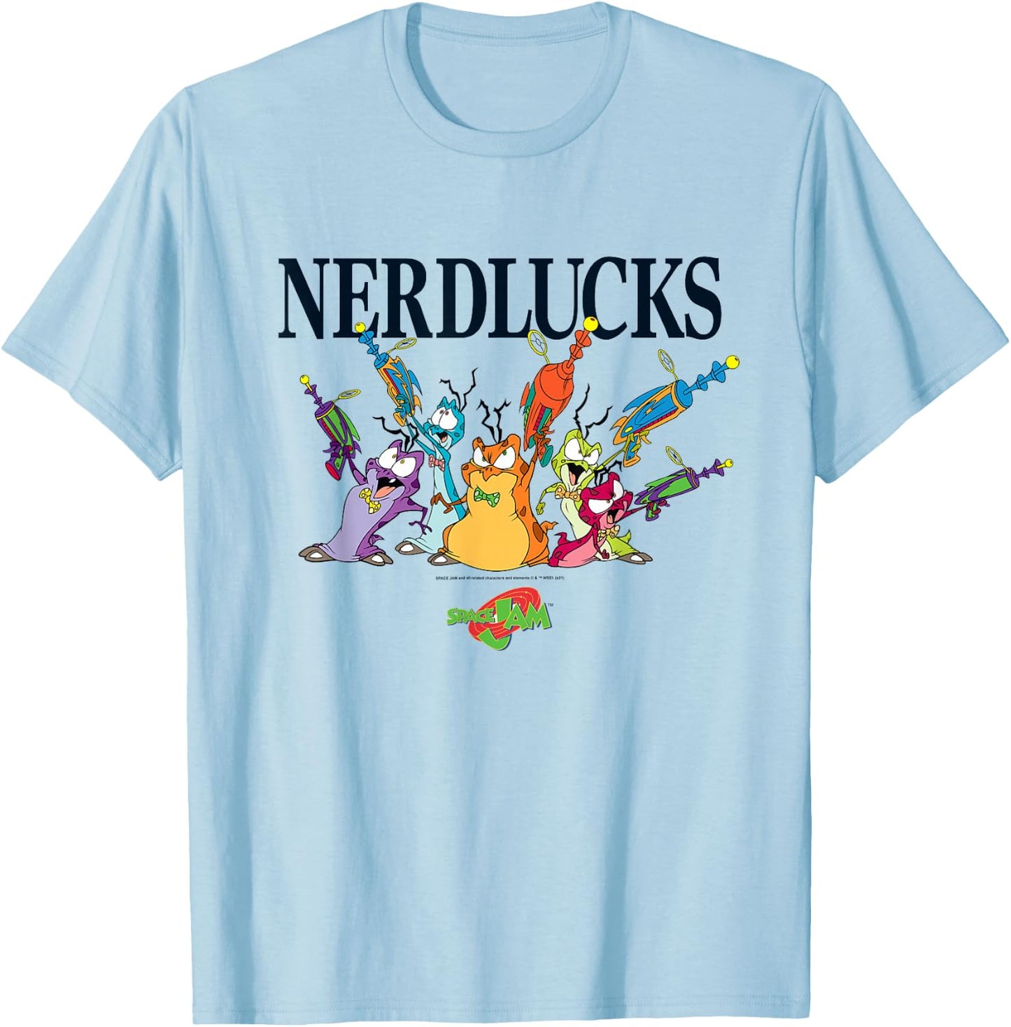Space Jam Nerdlucks T-Shirt - T-Shirt | Light Blue