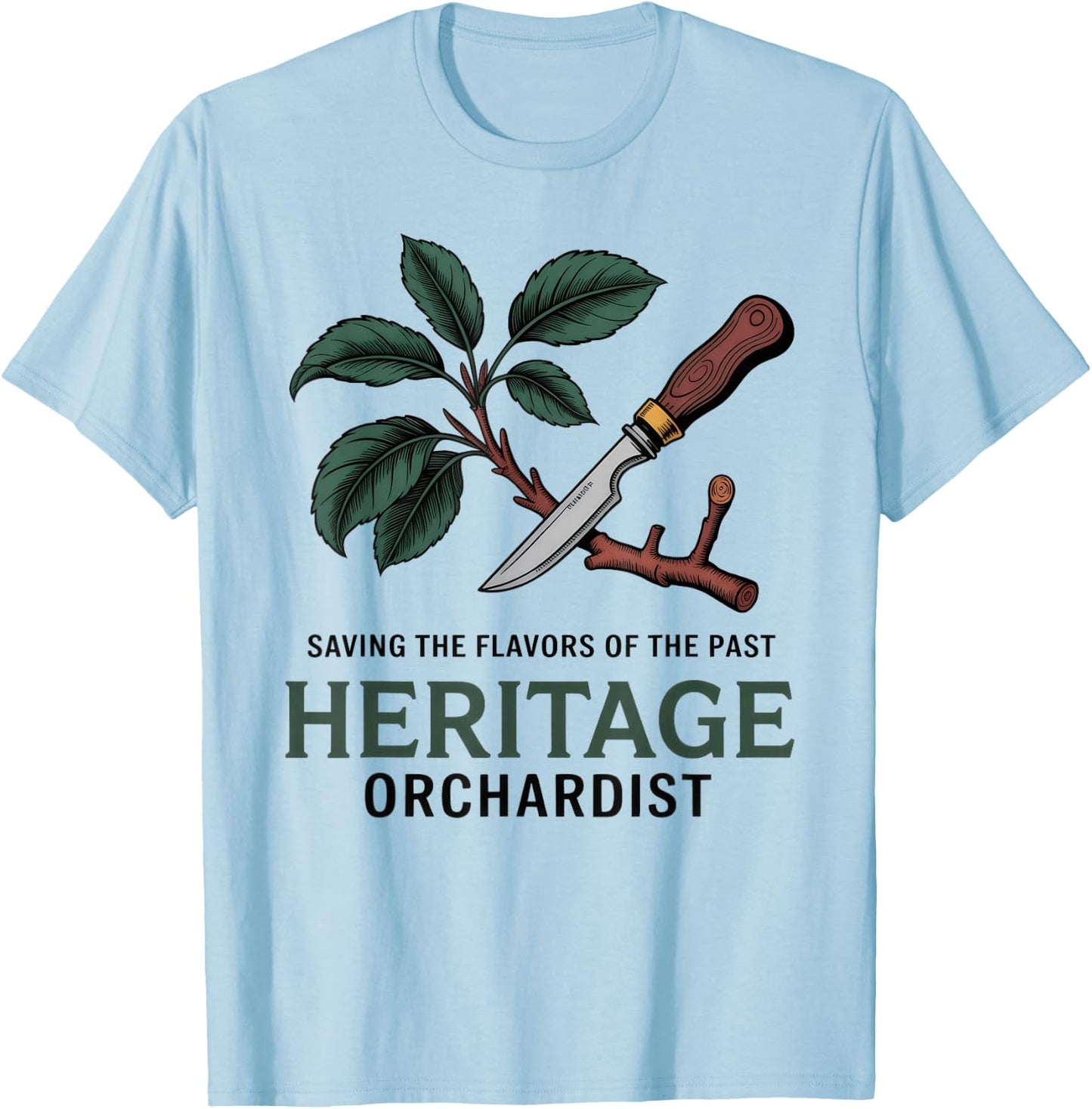 Heritage Orchardist Heirloom Tree Grafting T-Shirt - T-Shirt | Light Blue