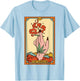 Cannabis Weed Stoner Marijuana 420 The Smoker Tarot Card T-Shirt - T-Shirt | Light Blue