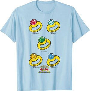 Captain Planet Rings of Power T-Shirt - T-Shirt | Light Blue