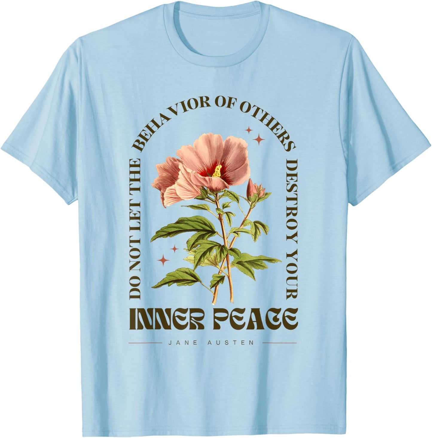 Jane Austen Sense and Sensibility Bookish Bookworm Novel T-Shirt - T-Shirt | Light Blue