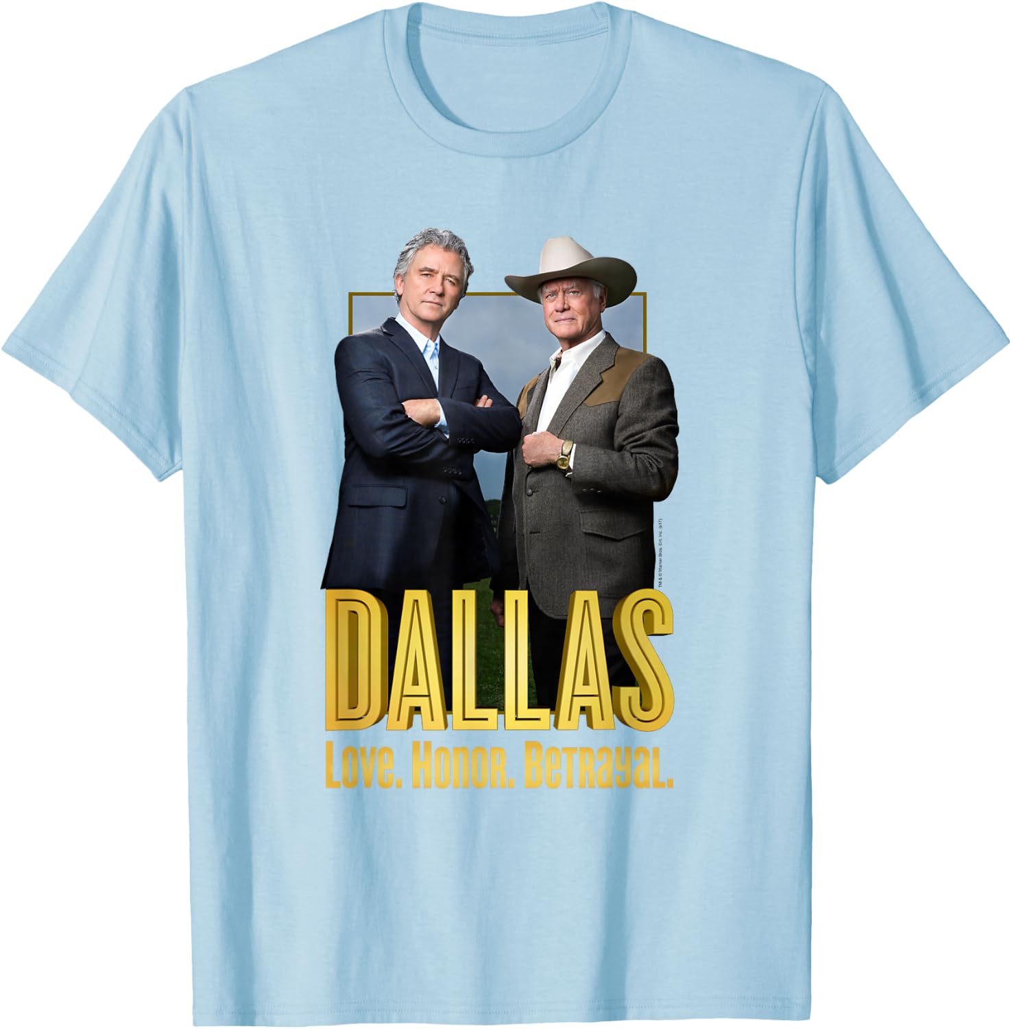 Dallas TV Series Big Two T-Shirt - T-Shirt | Light Blue
