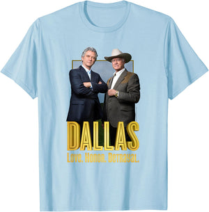 Dallas TV Series Big Two T-Shirt - T-Shirt | Light Blue