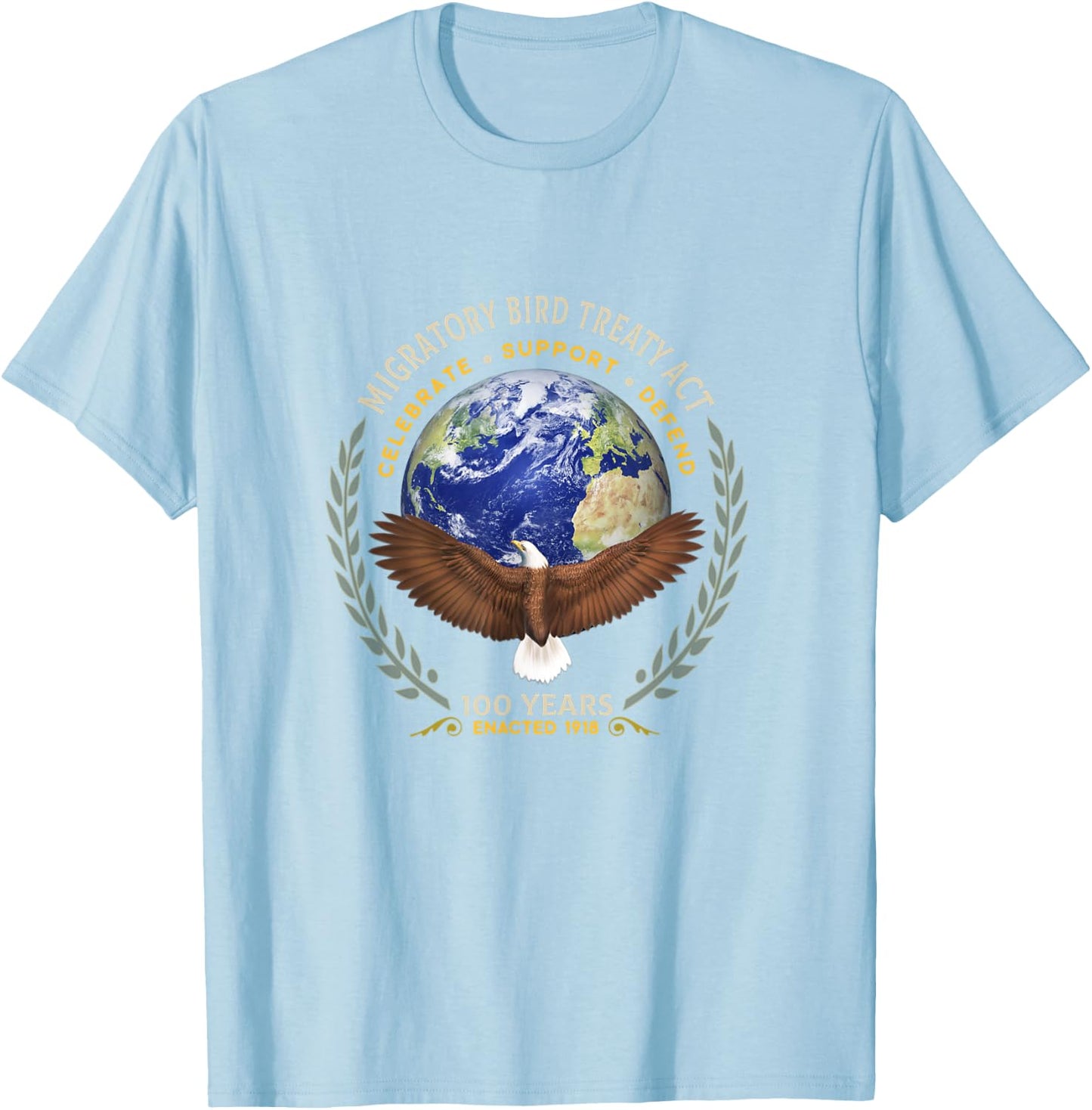 Migratory Bird Act Bird Lovers Birdwatching Birding Birders T-Shirt - T-Shirt | Light Blue
