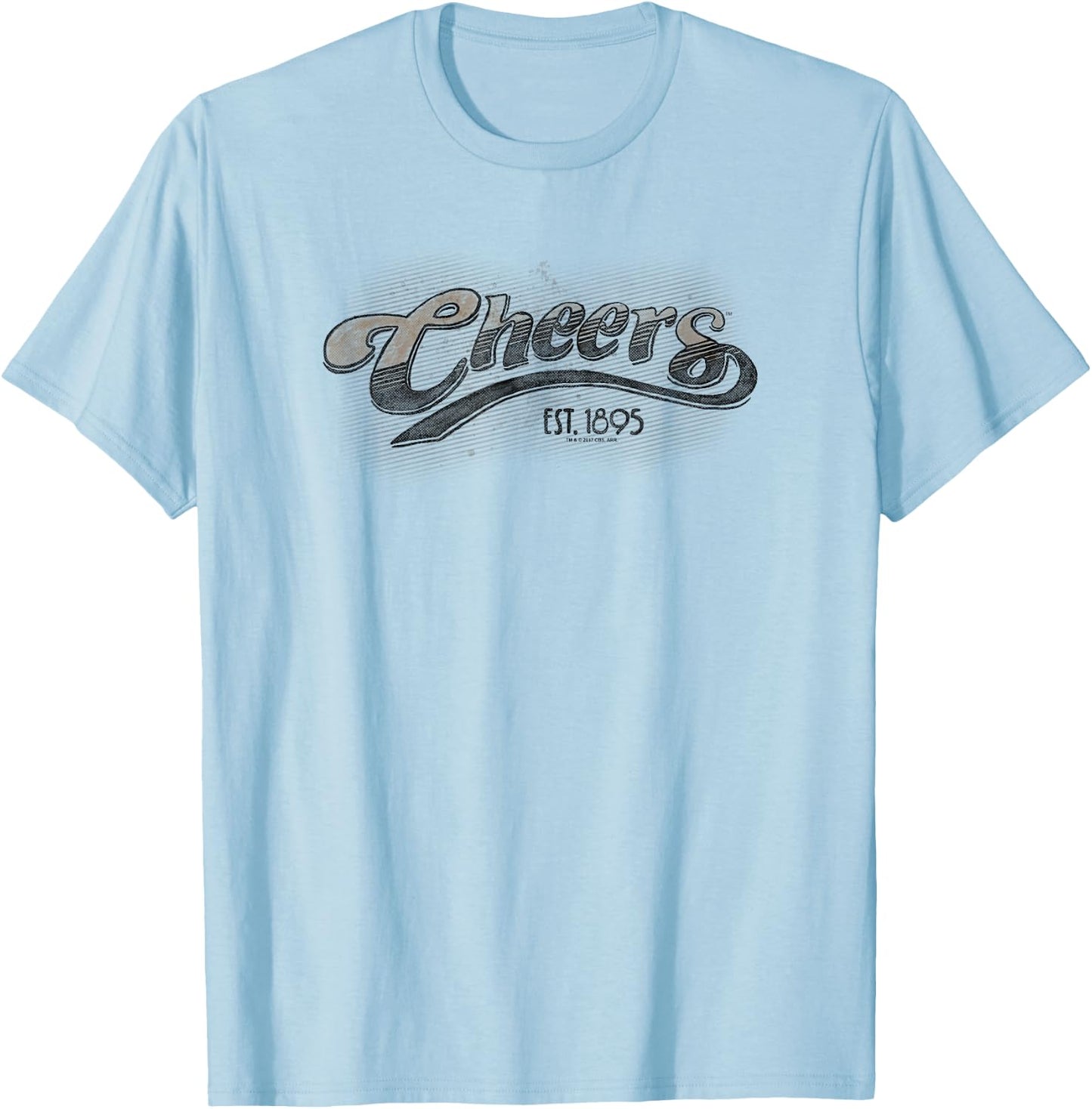 Cheers Watercolor Logo T-Shirt - T-Shirt | Light Blue
