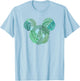 Disney Mickey Classic Mickey Tropical Face Fill V2 T-Shirt - T-Shirt | Light Blue