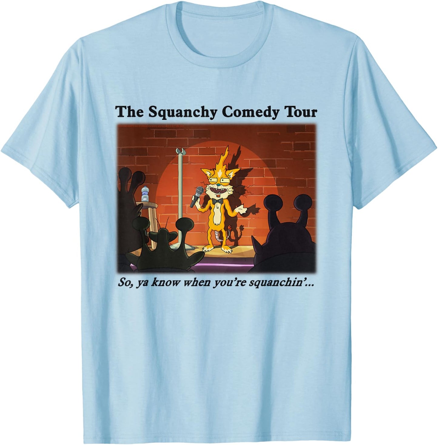 Rick and Morty The Squanchy Comedy Tour T-Shirt - T-Shirt | Light Blue