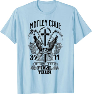Mötley Crüe – All Bad Things Must Come To An End Final Tour T-Shirt - T-Shirt | Light Blue