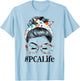 PCA Life Messy Hair Woman Bun Healthcare worker T-Shirt - T-Shirt | Light Blue