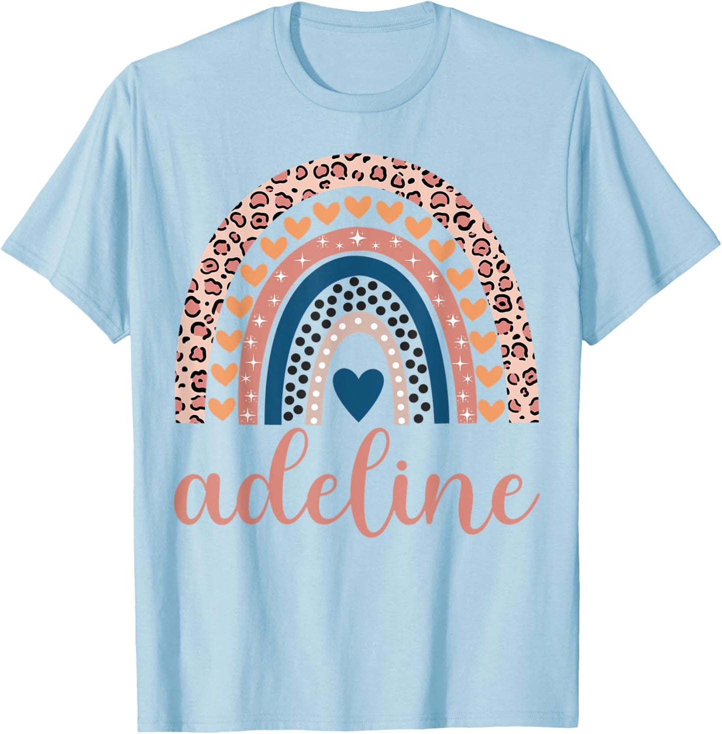 Adeline Adeline Name Birthday Shirt Gift T-Shirt - T-Shirt | Light Blue