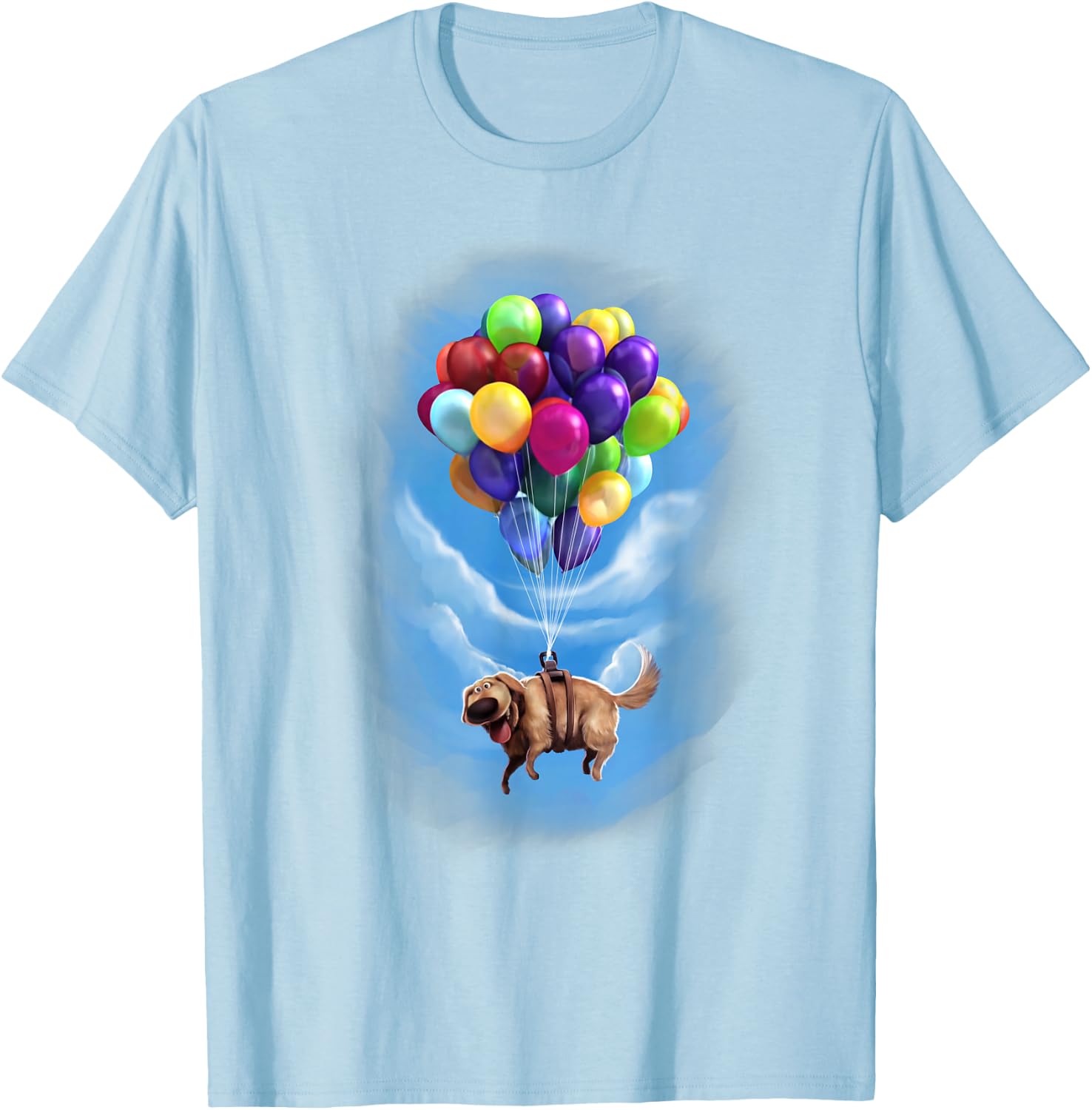 Disney Pixar Up Dug Balloon Floating Graphic T-Shirt - T-Shirt | Light Blue