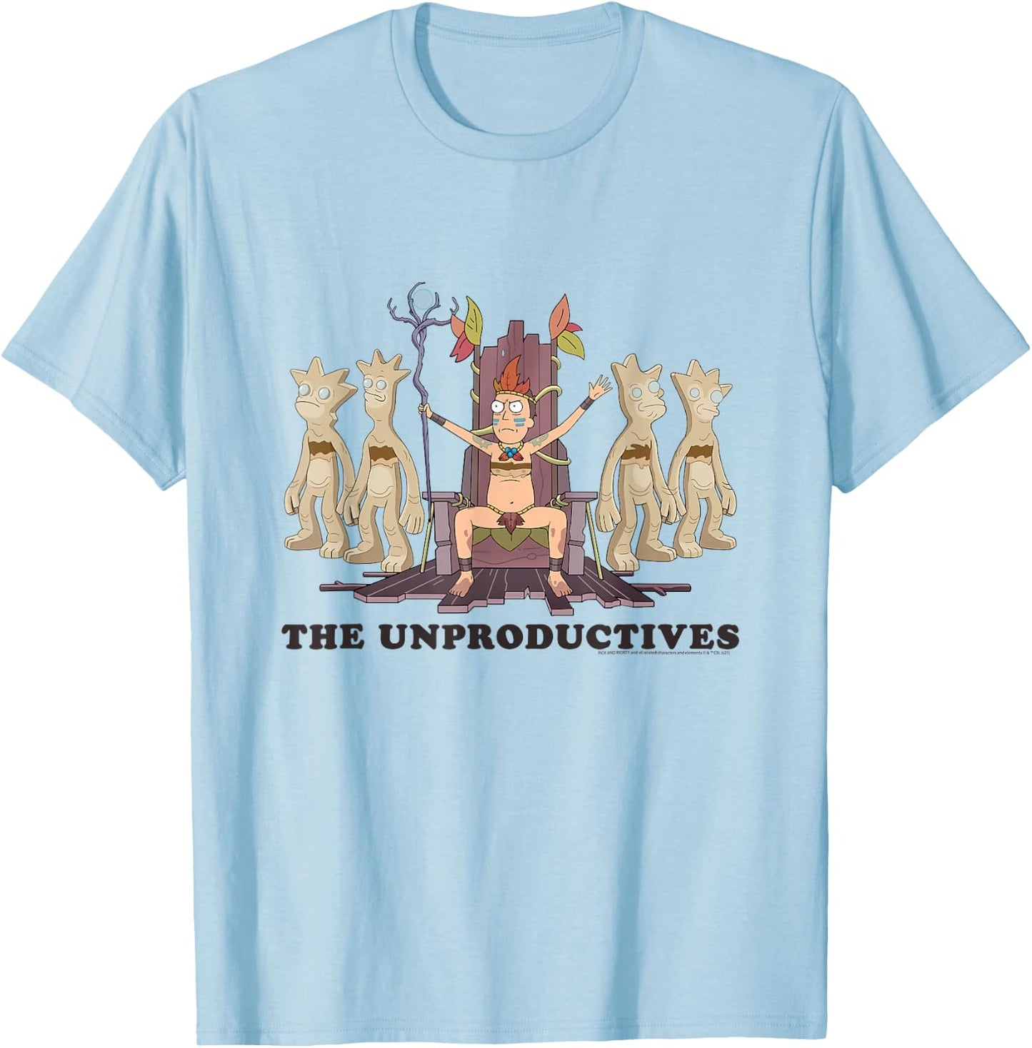 Rick and Morty The Unproductives T-Shirt - T-Shirt | Light Blue