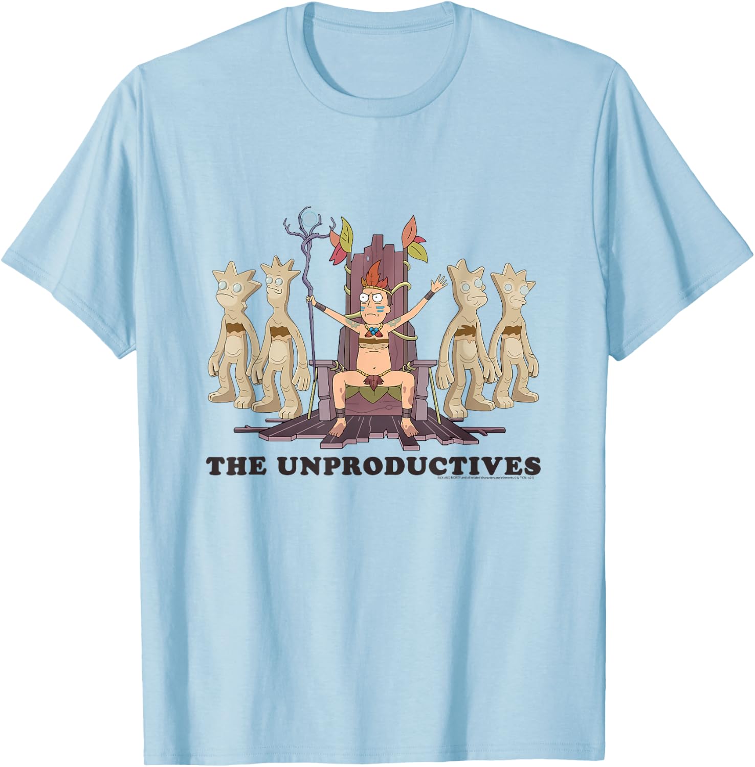 Rick and Morty The Unproductives T-Shirt - T-Shirt | Light Blue