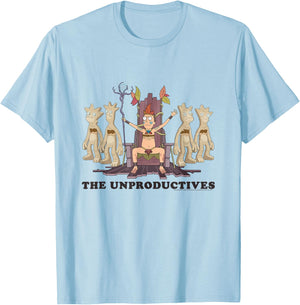 Rick and Morty The Unproductives T-Shirt - T-Shirt | Light Blue