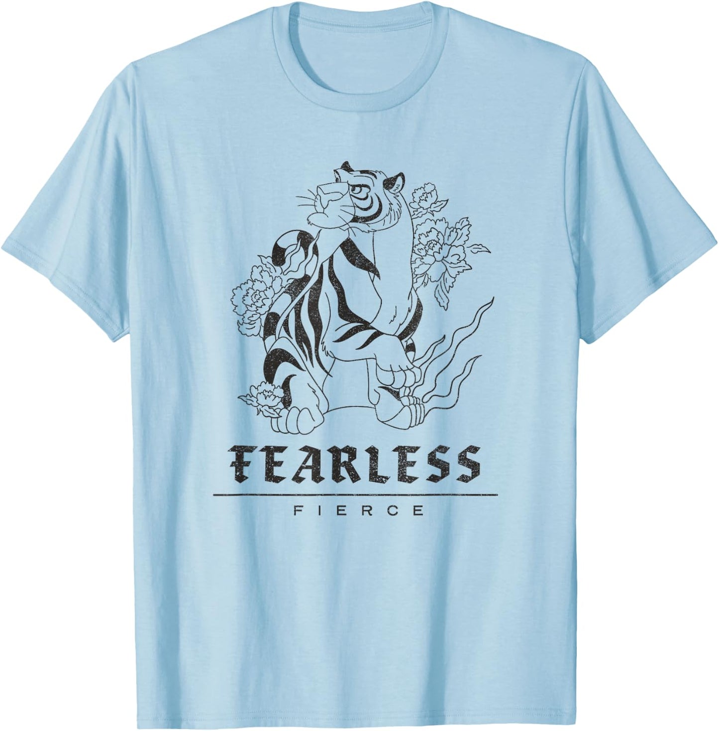 Disney Princess Aladdin Lunar New Year Rajah Fearless Tiger T-Shirt - T-Shirt | Light Blue