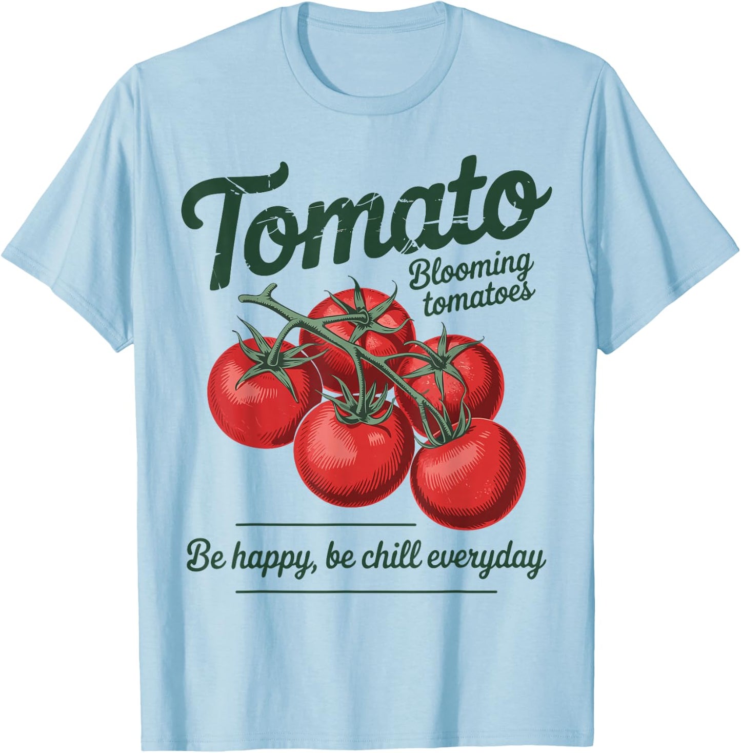 Graphic Tomato Gardener T-Shirt - T-Shirt | Light Blue
