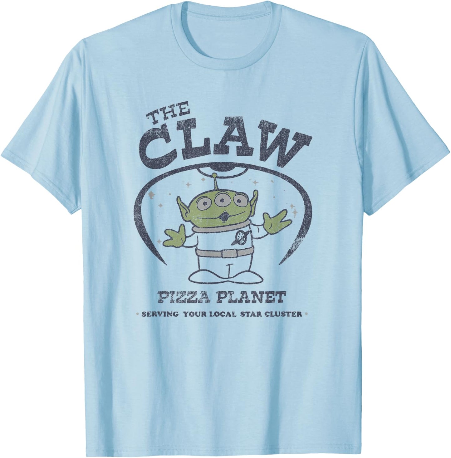 Disney Toy Story Pizza Planet Alien The Claw Poster T-Shirt - T-Shirt | Light Blue