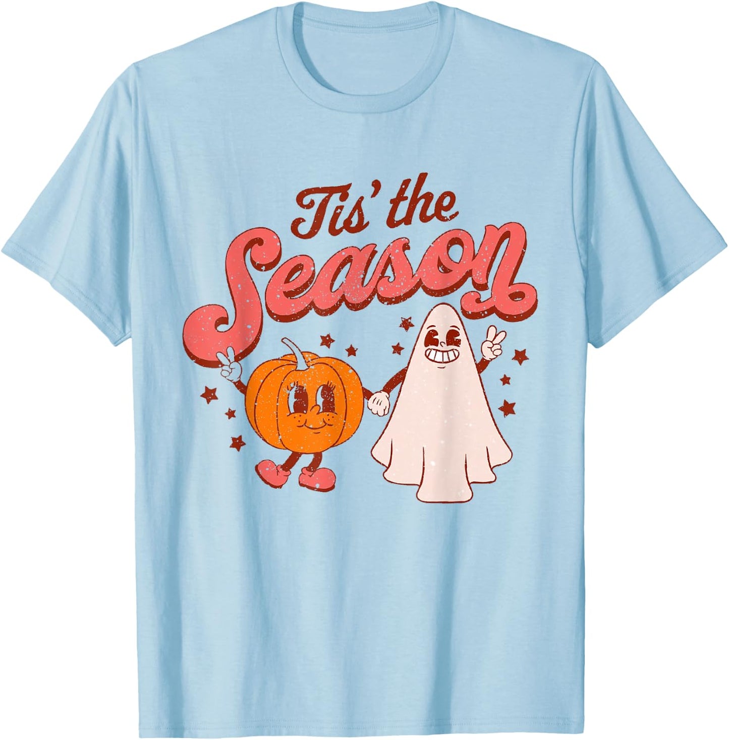 Tis the Season Funny Halloween T-Shirt - T-Shirt | Light Blue