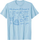 Summer I Turned Forty 40th Birthday Coastal Bow Seashell T-Shirt - T-Shirt | Light Blue