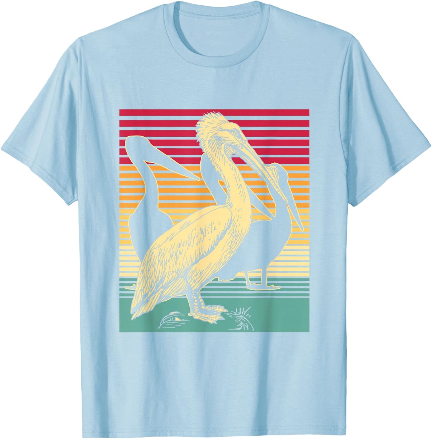 Animal Groomer Gift Pelican Bird T-Shirt - T-Shirt | Light Blue