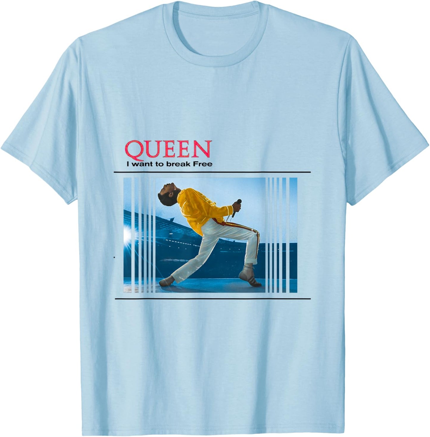Queen I Want to Break Free T-Shirt - T-Shirt | Light Blue