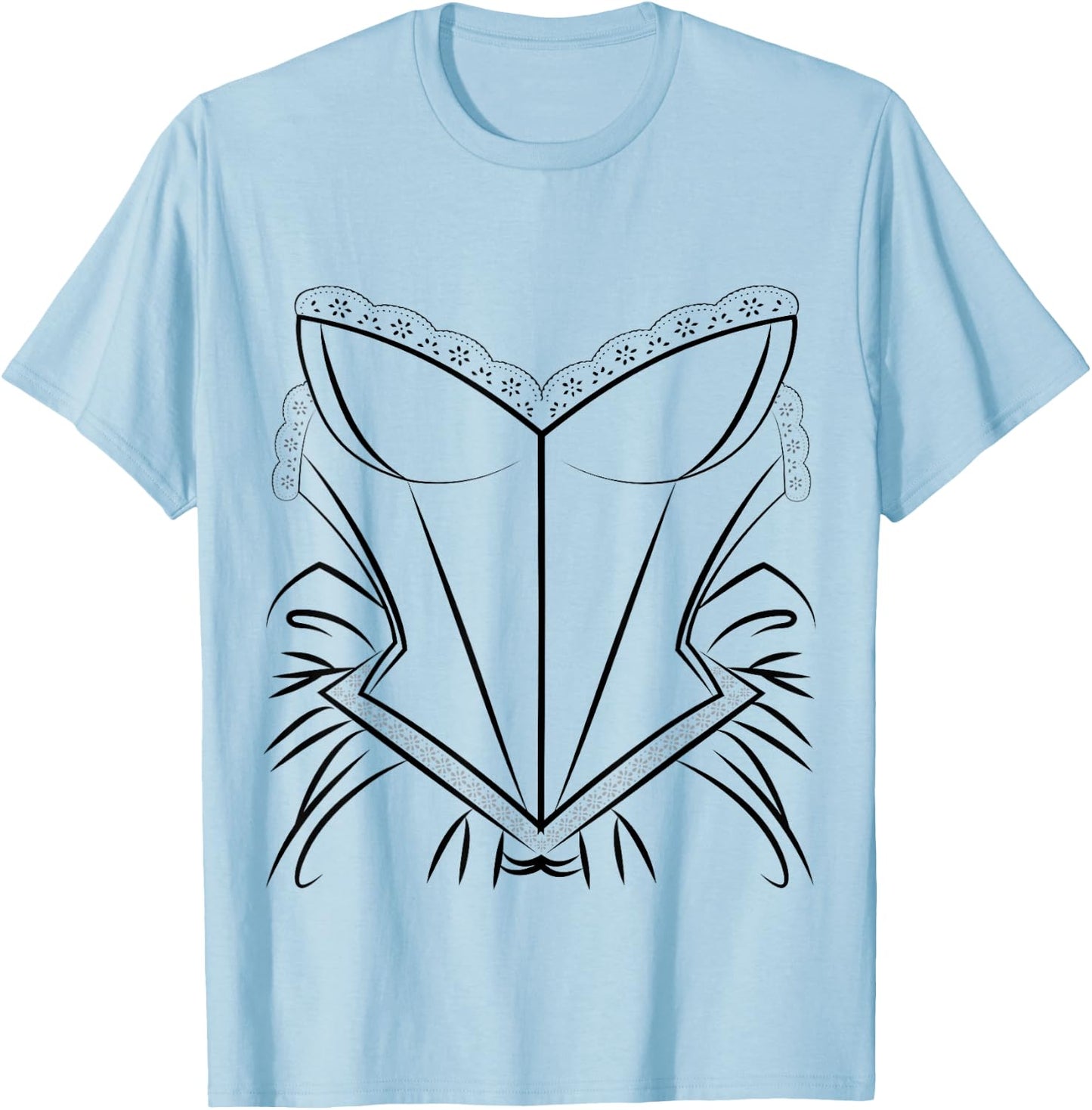 Bridal Dress Shirt, Simple Wedding Bridal Shower Gift T-Shirt - T-Shirt | Light Blue