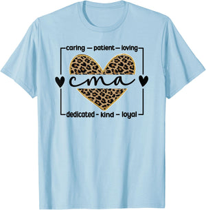 CMA Certified Medical Assistant T-Shirt - T-Shirt | Light Blue
